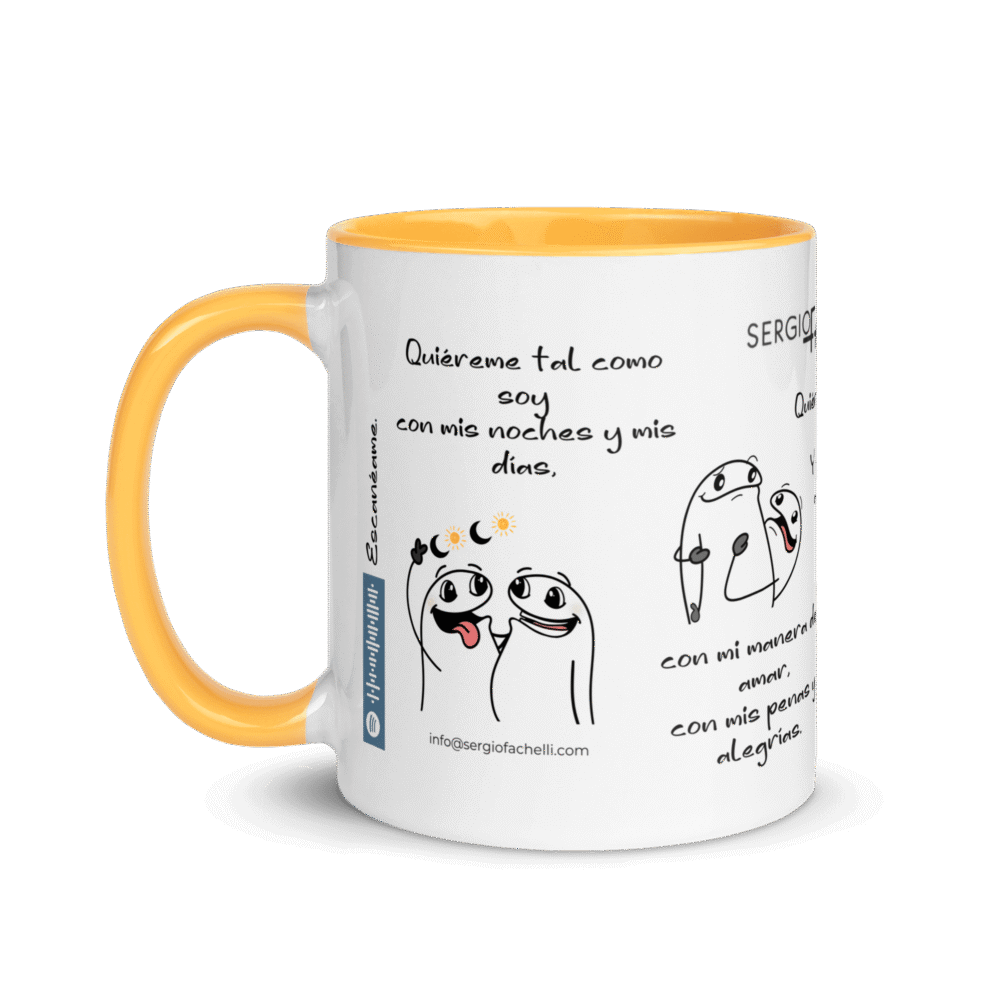 Taza #QuieremeTalComoSoy